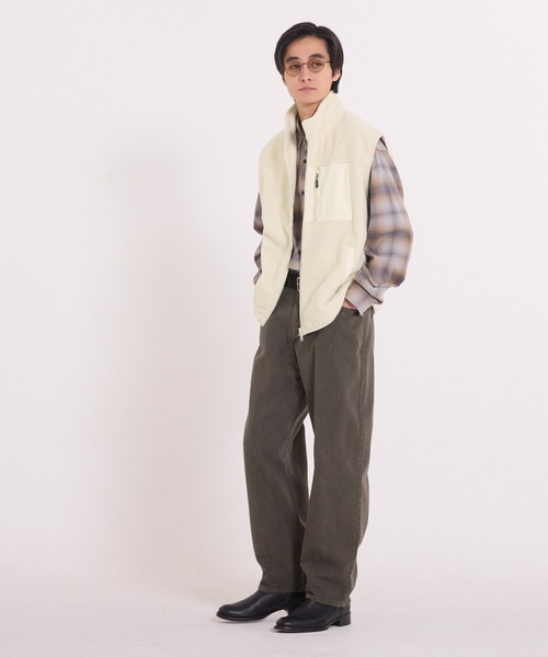 coca（coca）（コカ）の「両面フリースベスト（ベスト・メンズ・ブラック/アイボリー・L/M/XL）」の3枚目の写真