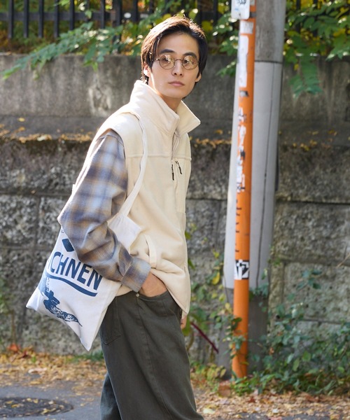 coca（coca）（コカ）の「両面フリースベスト（ベスト・メンズ・ブラック/アイボリー・L/M/XL）」の6枚目の写真