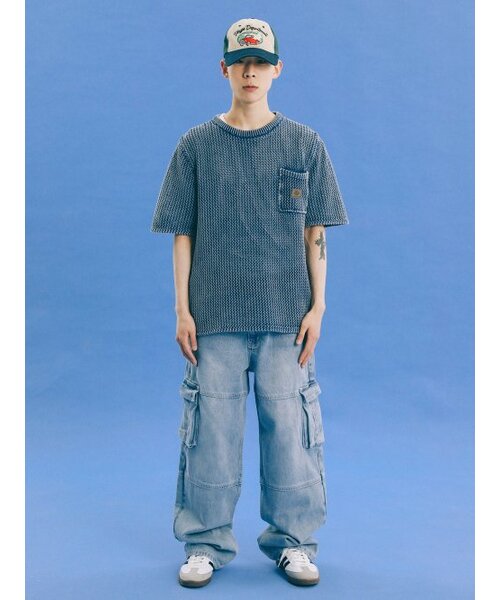 PHYSICAL DEPARTMENT(フィジカル デパートメント)の「POCKET MESH KNIT SS BLACK(ニット/セーター・レディース・その他・LARGE/MEDIUM/SMALL)」の6枚目の写真