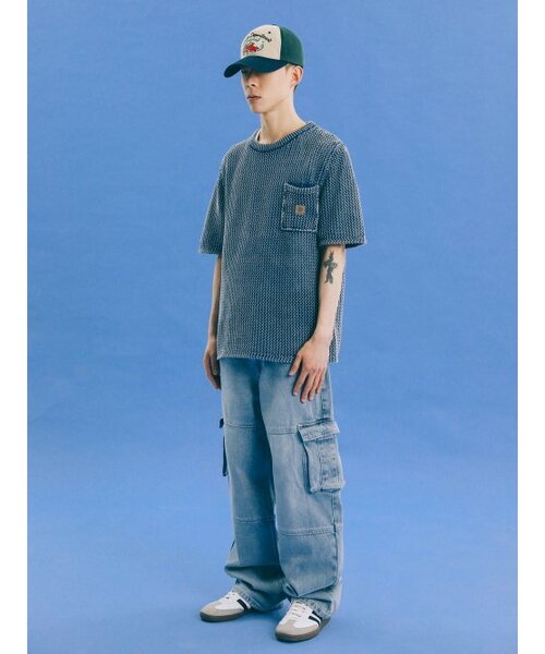 PHYSICAL DEPARTMENT(フィジカル デパートメント)の「POCKET MESH KNIT SS BLACK(ニット/セーター・レディース・その他・LARGE/MEDIUM/SMALL)」の7枚目の写真
