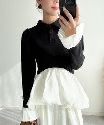 【ZOZO限定】バルーンヘムポロチュニック