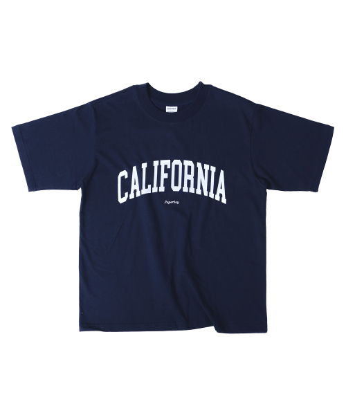 PAPERBOY(ペーパーボーイ)の「カリフォルニア 半袖Tシャツ-ネイビー(Tシャツ/カットソー・レディース・その他・SMALL/MEDIUM/X-LARGE/LARGE)」の1枚目の写真