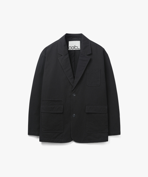 COSTUME O’CLOCK(コスチュームオクロック)の「コットンルーズフィットウォッシュドブレザー ブラック COOSJK039BLACK(テーラードジャケット・メンズ・その他・LARGE/SMALL/MEDIUM)」の1枚目の写真
