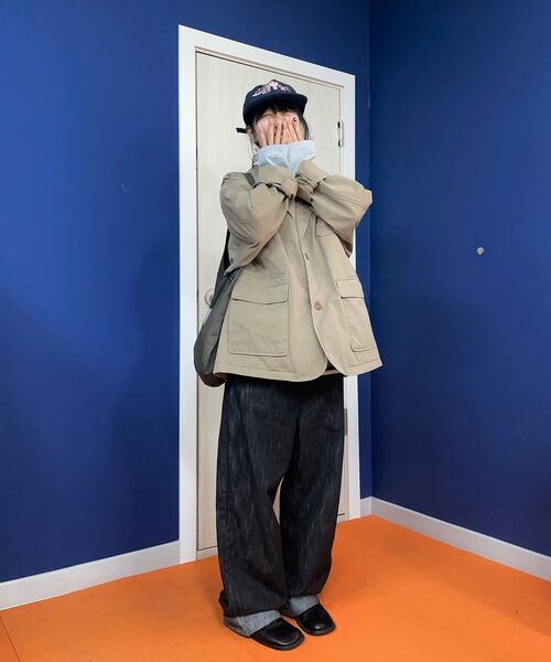COSTUME O’CLOCK(コスチュームオクロック)の「コットンルーズフィットウォッシュドブレザー ブラック COOSJK039BLACK(テーラードジャケット・メンズ・その他・LARGE/SMALL/MEDIUM)」の9枚目の写真