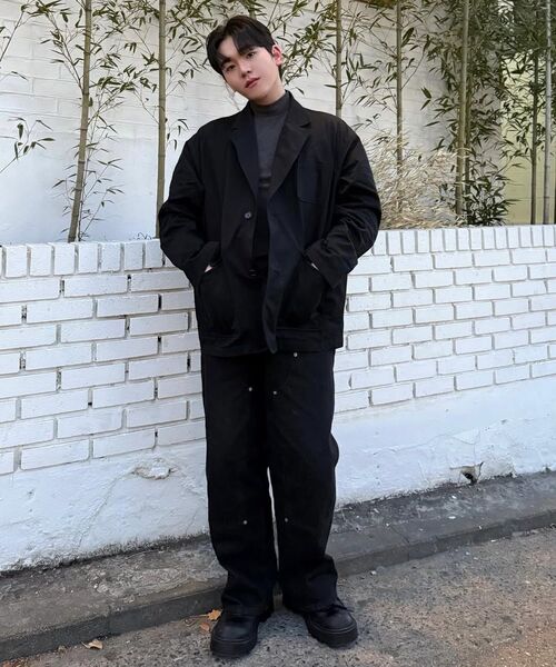 COSTUME O’CLOCK(コスチュームオクロック)の「コットンルーズフィットウォッシュドブレザー ブラック COOSJK039BLACK(テーラードジャケット・メンズ・その他・LARGE/SMALL/MEDIUM)」の22枚目の写真