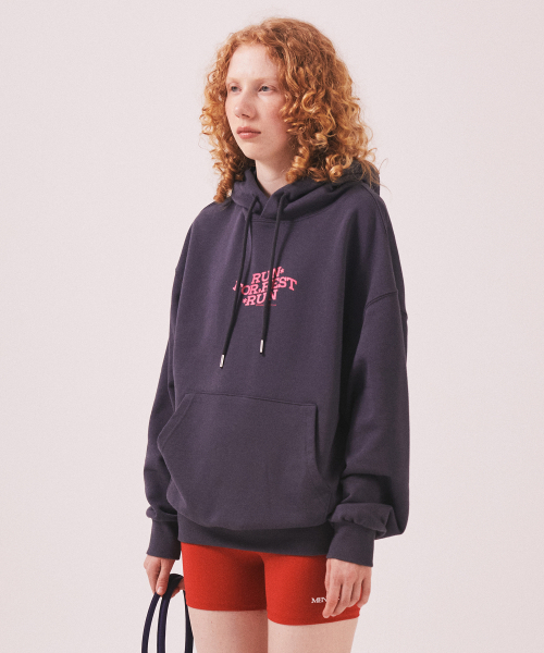 MENASOO（ミナス）の「For Rest Run Basic Hoodie_Charcoal（パーカー・レディース・ダークグレー・SMALL/MEDIUM）」の3枚目の写真