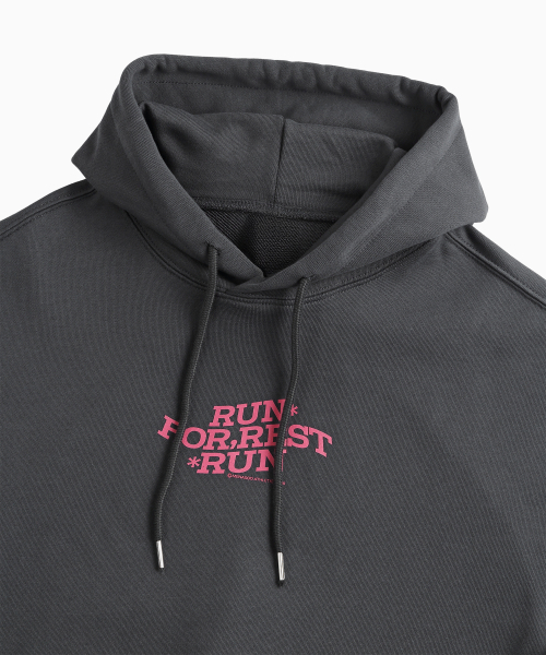 MENASOO（ミナス）の「For Rest Run Basic Hoodie_Charcoal（パーカー・レディース・ダークグレー・SMALL/MEDIUM）」の16枚目の写真