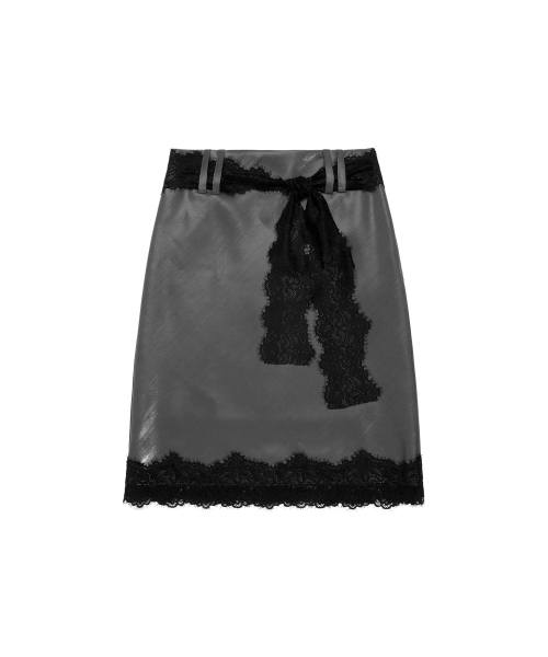 THREE TO EIGHTY(スリートゥエイティー)の「LACE MIDI SKIRT CHARCOAL(スカート・レディース・その他・SMALL/MEDIUM)」の4枚目の写真