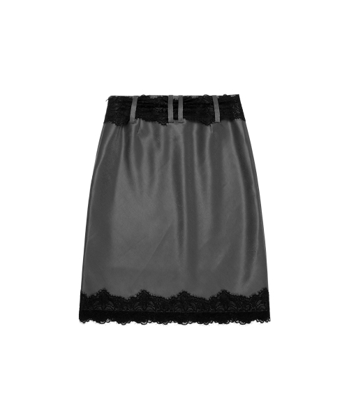 THREE TO EIGHTY(スリートゥエイティー)の「LACE MIDI SKIRT CHARCOAL(スカート・レディース・その他・SMALL/MEDIUM)」の5枚目の写真