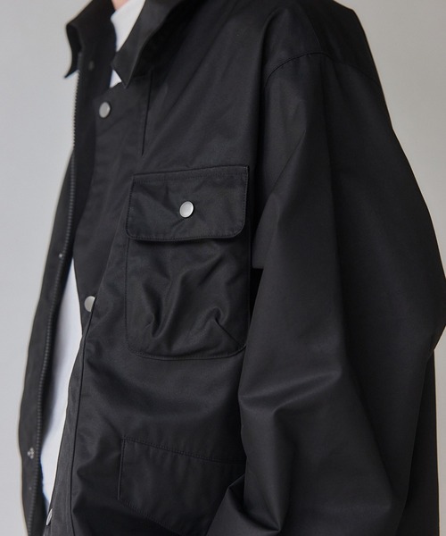 NewAnce（ニュアンス）の「【NewAnce】Non Wax Hanting Blouson　/ ノンワックスハンティングブルゾン　-オリジナルツイルシリーズ-（ミリタリージャケット・メンズ・ブラック/ベージュ・M/L）」の21枚目の写真