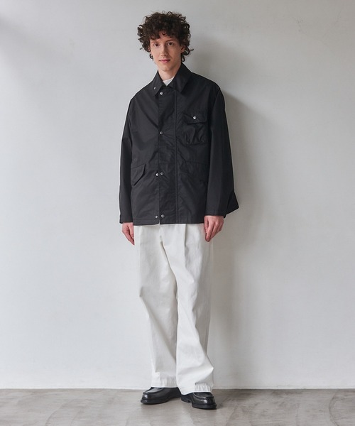 NewAnce（ニュアンス）の「【NewAnce】Non Wax Hanting Blouson　/ ノンワックスハンティングブルゾン　-オリジナルツイルシリーズ-（ミリタリージャケット・メンズ・ブラック/ベージュ・M/L）」の22枚目の写真