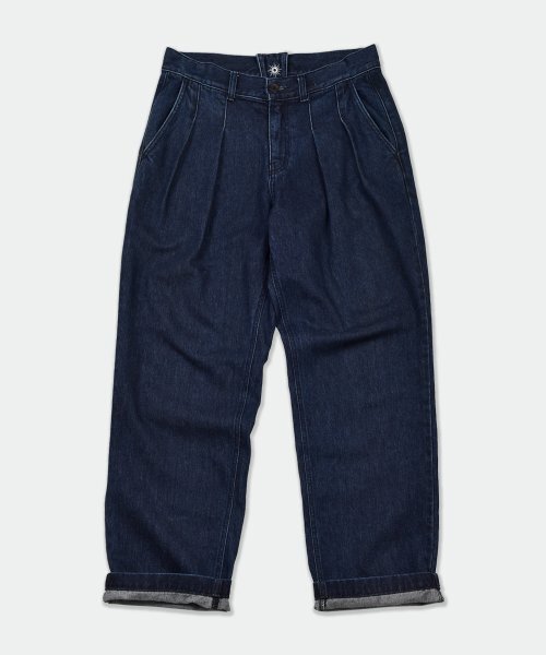 GARDEN EXPRESS（ガーデンエクスプレス）の「TWO TUCK WIDE DENIM PANTS（デニムパンツ・メンズ・その他・LARGE/MEDIUM/X-LARGE）」の2枚目の写真