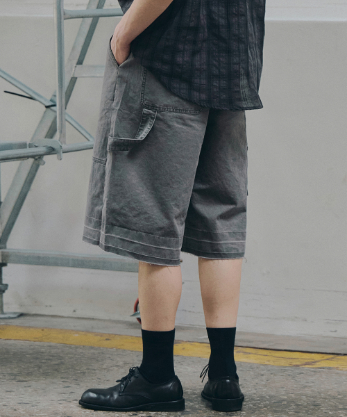 ANOLORCODE(アノローコード)の「サードカットカーペンターショーツ(モカグレー)(その他パンツ・レディース・その他・SMALL/LARGE)」の1枚目の写真