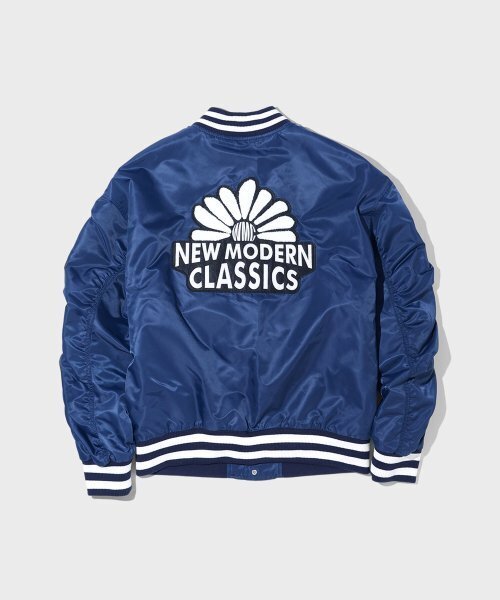 WMC(ダブリューエムシー)の「ニューモダンバスティジャンパー_NAVY(スタジャン・レディース・ネイビー・MEDIUM/LARGE/X-LARGE)」の3枚目の写真