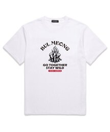BUL MEONG オーバーサイズ 半袖Tシャツ (VS0085) ホワイト