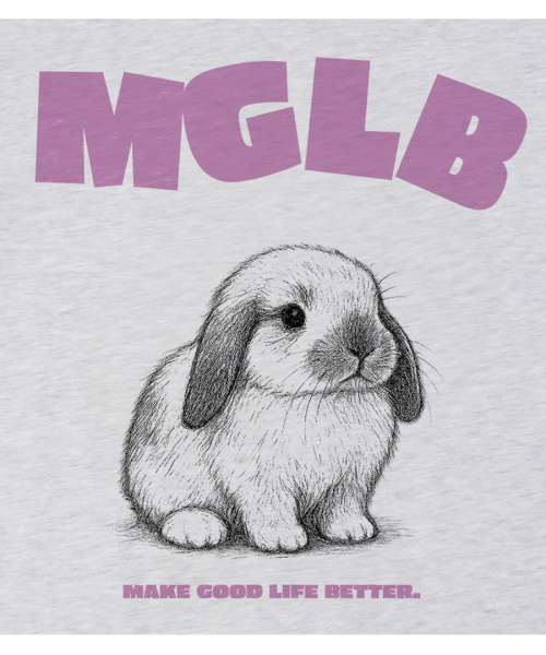 MATCHGLOBE（マッチグローブ）の「ベイビーラビット オーバーサイズTシャツ (ライトグレー)（Tシャツ/カットソー・レディース・その他・FREE）」の3枚目の写真