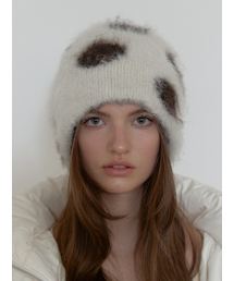 ASURA（アスラ）の「DOT BLUSH BEANIE (IVORY)（ニットキャップ/ビーニー）」