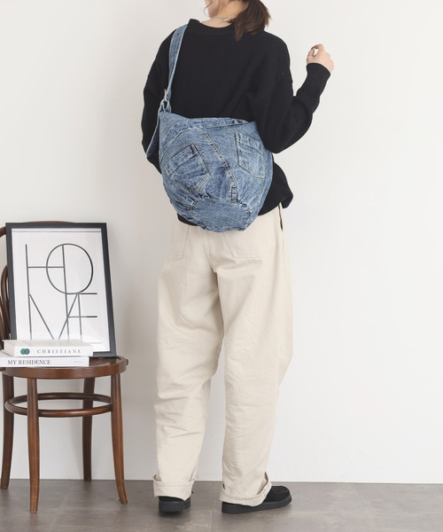 crossi(クロッシー)の「パッチポケットデニムショルダーバッグ(ショルダーバッグ・レディース・ブルー/ブラック/ネイビー・FREE)」の7枚目の写真