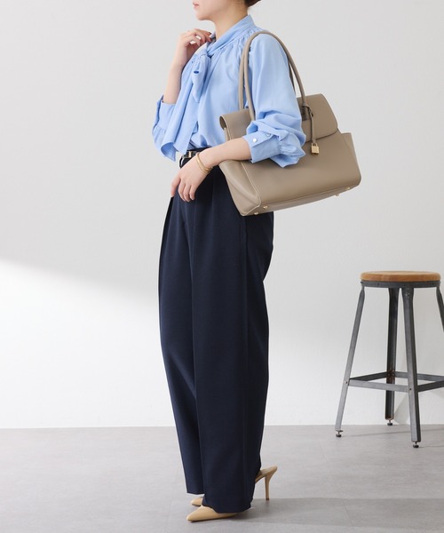 PAPILLONNER(パピヨネ)の「PAPILLONNER/ベーシックフラップトートバッグ/セレモニー(トートバッグ・レディース・ブラック/ベージュ・FREE)」の17枚目の写真