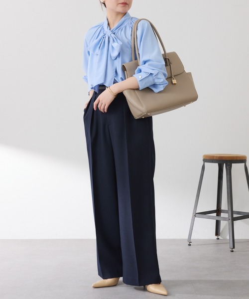 PAPILLONNER(パピヨネ)の「PAPILLONNER/ベーシックフラップトートバッグ/セレモニー(トートバッグ・レディース・ブラック/ベージュ・FREE)」の18枚目の写真