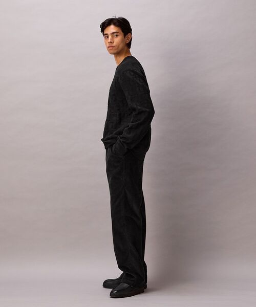 Calvin Klein(カルバン・クライン)の「ニット - ロングスリーブコットントーナルオールプリントセーター(ニット/セーター・メンズ・ブラック/グレー/オフホワイト・S/L/M)」の7枚目の写真