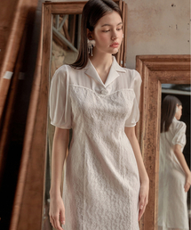 24SS Color 90 Secret Garden Logie Lace Dress White