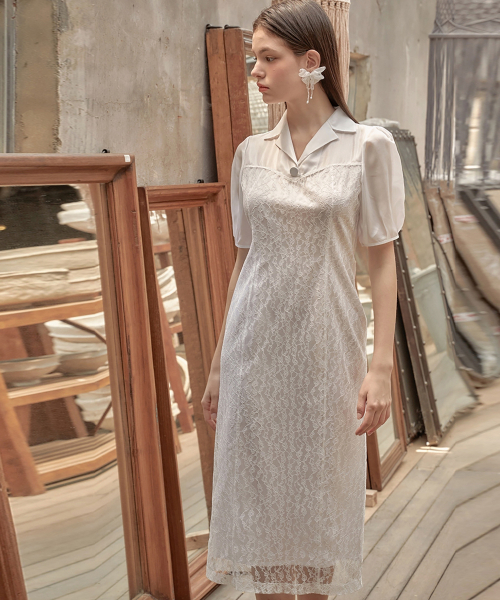 JULIY&CALLA(ジュリー&カラー)の「24SS Color 90 Secret Garden Logie Lace Dress White(ワンピース・レディース・その他・SMALL/MEDIUM)」の2枚目の写真