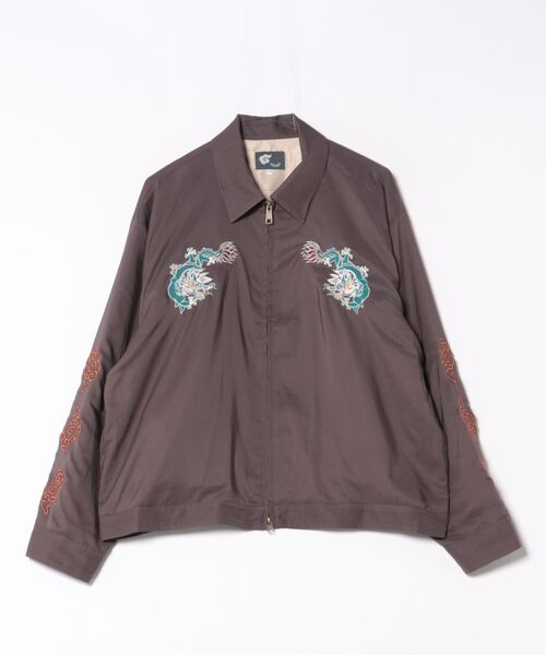 チャイハネ(チャイハネ)の「【チャイハネ】チベジャンMEN'Sジャケット(その他アウター・メンズ・チャコール/ベージュ・FREE)」の1枚目の写真