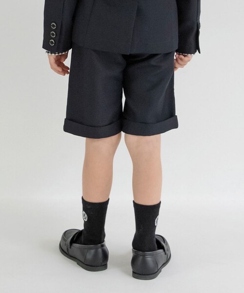 BRANSHES（ブランシェス）の「【フォーマル】ハーフパンツ（スーツパンツ・キッズ・ネイビー/チャコールグレー・130/120/110）」の7枚目の写真