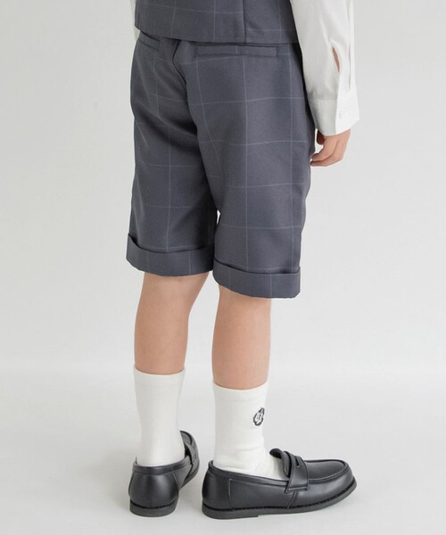 BRANSHES（ブランシェス）の「【フォーマル】ハーフパンツ（スーツパンツ・キッズ・ネイビー/チャコールグレー・130/120/110）」の16枚目の写真