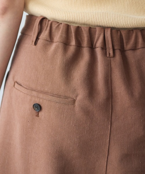 yuni(ユニ )の「Linen/Polyester wide パンツ(その他パンツ・レディース・ブラウン/ブラック・S/M)」の17枚目の写真