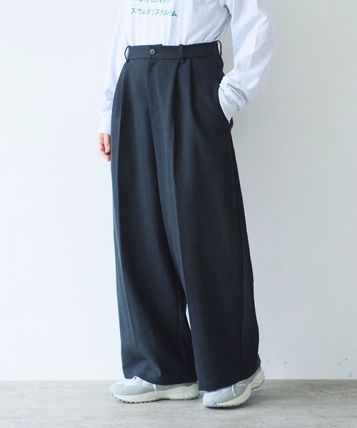 yuni(ユニ )の「Linen/Polyester wide パンツ(その他パンツ・レディース・ブラウン/ブラック・S/M)」の22枚目の写真