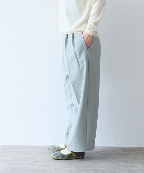 yuni(ユニ )の「△Linen/Polyester wide パンツ(その他パンツ・レディース・ブラウン/ブラック/アイボリー・S/M)」の6枚目の写真