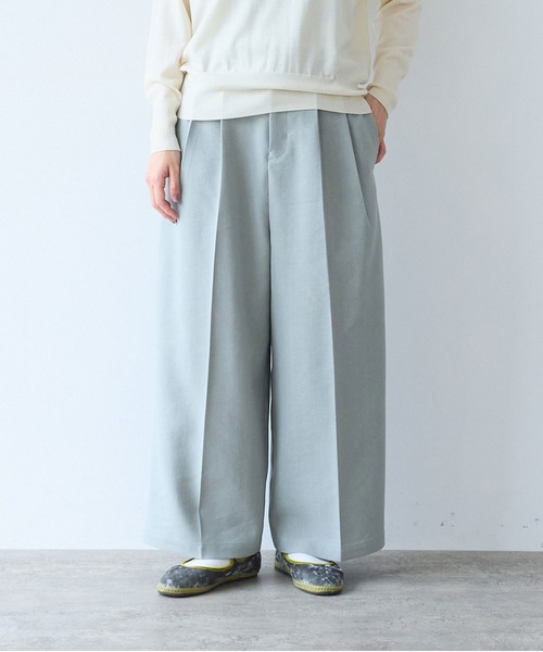 yuni(ユニ )の「△Linen/Polyester wide パンツ(その他パンツ・レディース・ブラウン/ブラック/アイボリー・S/M)」の7枚目の写真