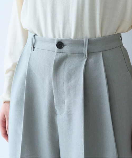 yuni(ユニ )の「△Linen/Polyester wide パンツ(その他パンツ・レディース・ブラウン/ブラック/アイボリー・S/M)」の16枚目の写真