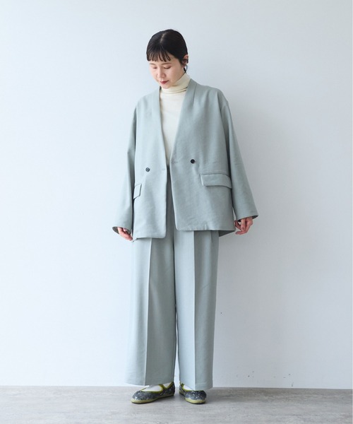 yuni(ユニ )の「△Linen/Polyester wide パンツ(その他パンツ・レディース・ブラウン/ブラック/アイボリー・S/M)」の10枚目の写真