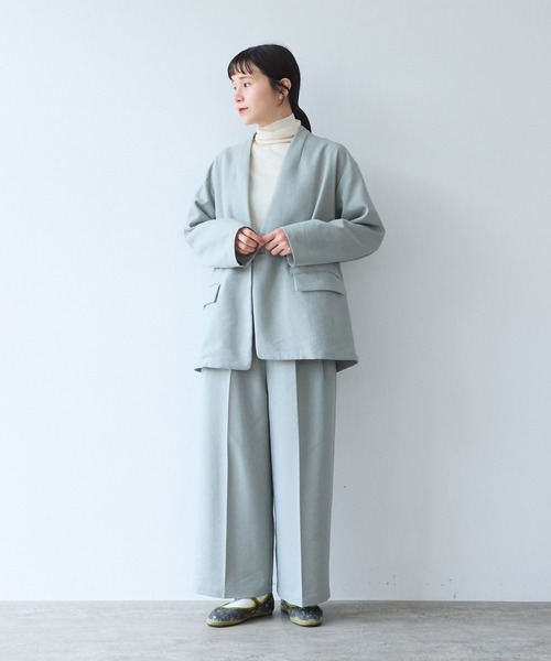 yuni(ユニ )の「△Linen/Polyester wide パンツ(その他パンツ・レディース・ブラウン/ブラック/アイボリー・S/M)」の11枚目の写真