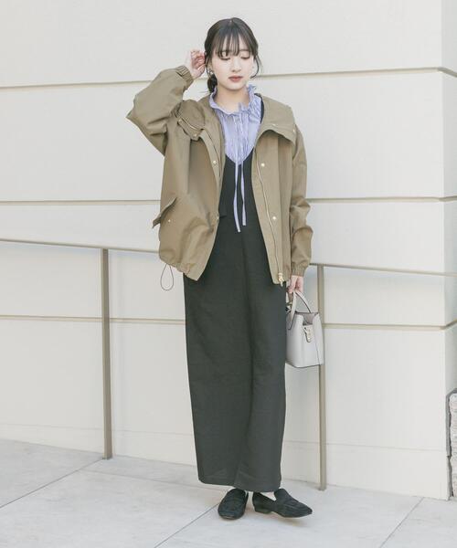 ITEMS URBANRESEARCH（アイテムズ アーバンリサーチ）の「『イージーケア』撥水マウンテンパーカー（マウンテンパーカー・レディース・ブラック/ホワイト系その他/ベージュ系その他・FREE）」の7枚目の写真