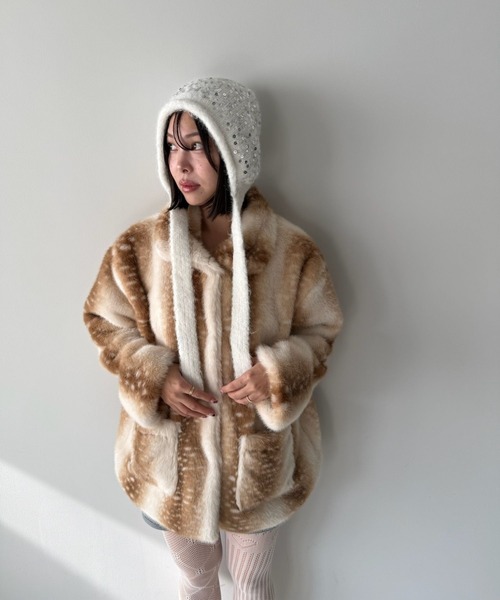 SANSeLF（サンセルフ）の「【SANSeLF】スパンコールニットキャップ saa25a235（ニットキャップ/ビーニー・レディース・ホワイト・FREE）」の16枚目の写真