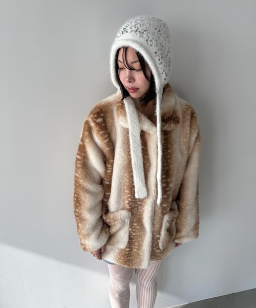 SANSeLF（サンセルフ）の「【SANSeLF】スパンコールニットキャップ saa25a235（ニットキャップ/ビーニー・レディース・ホワイト・FREE）」の17枚目の写真