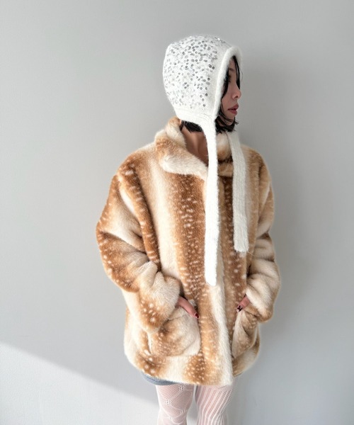 SANSeLF（サンセルフ）の「【SANSeLF】スパンコールニットキャップ saa25a235（ニットキャップ/ビーニー・レディース・ホワイト・FREE）」の19枚目の写真