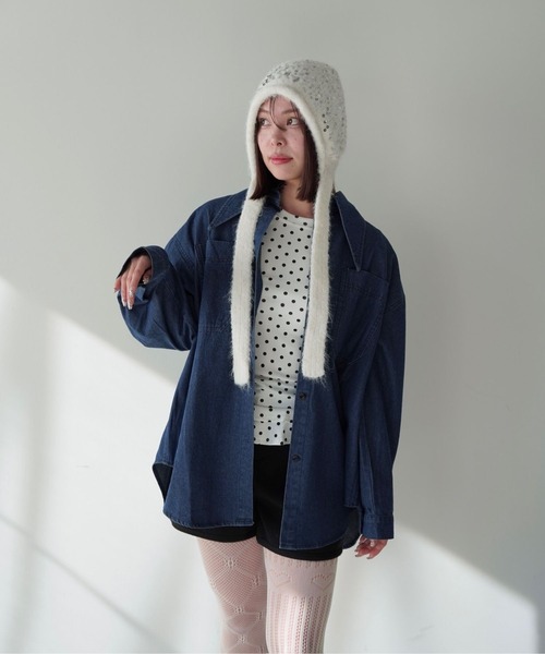 SANSeLF（サンセルフ）の「【SANSeLF】スパンコールニットキャップ saa25a235（ニットキャップ/ビーニー・レディース・ホワイト・FREE）」の11枚目の写真