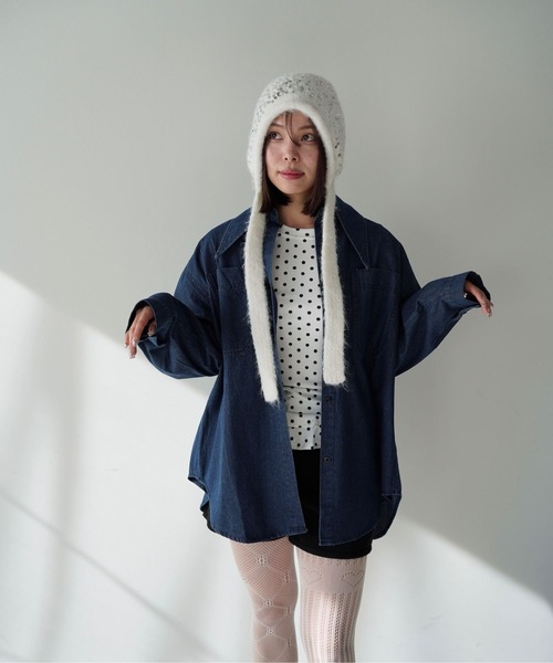 SANSeLF（サンセルフ）の「【SANSeLF】スパンコールニットキャップ saa25a235（ニットキャップ/ビーニー・レディース・ホワイト・FREE）」の12枚目の写真