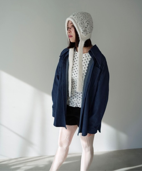 SANSeLF（サンセルフ）の「【SANSeLF】スパンコールニットキャップ saa25a235（ニットキャップ/ビーニー・レディース・ホワイト・FREE）」の13枚目の写真