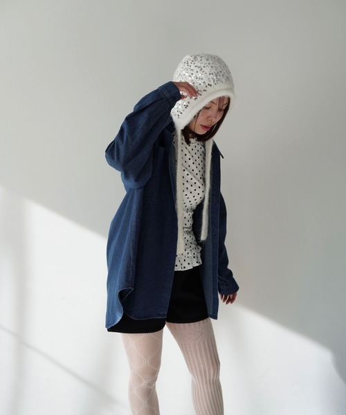 SANSeLF（サンセルフ）の「【SANSeLF】スパンコールニットキャップ saa25a235（ニットキャップ/ビーニー・レディース・ホワイト・FREE）」の14枚目の写真