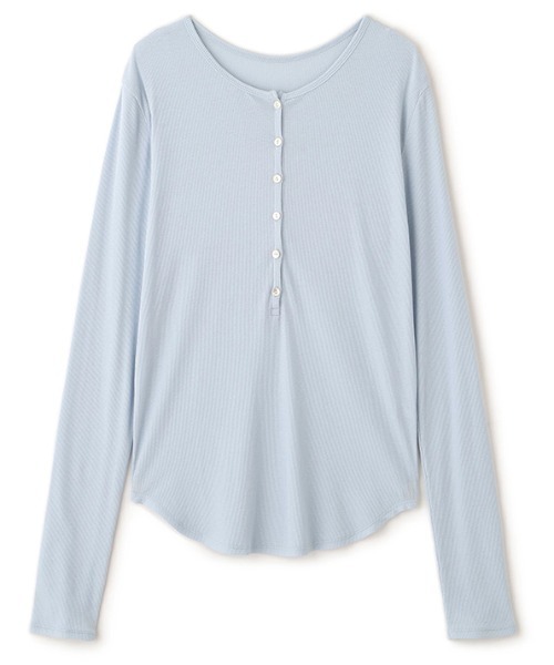 ETRE TOKYO（エトレトウキョウ）の「【再入荷！/先行予約】ヘンリーネックシアープルオーバー（Tシャツ/カットソー・レディース・アイボリー/ブラック/ブルー/グレー・FREE）」の18枚目の写真