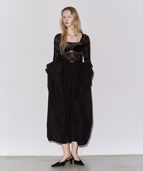 ワンピース jose moon BELLSLEEVE LACE DRESS JOSE MOON（ジョゼムーン） ワンピース BELLSLEEVE LACE DRESS/ベル