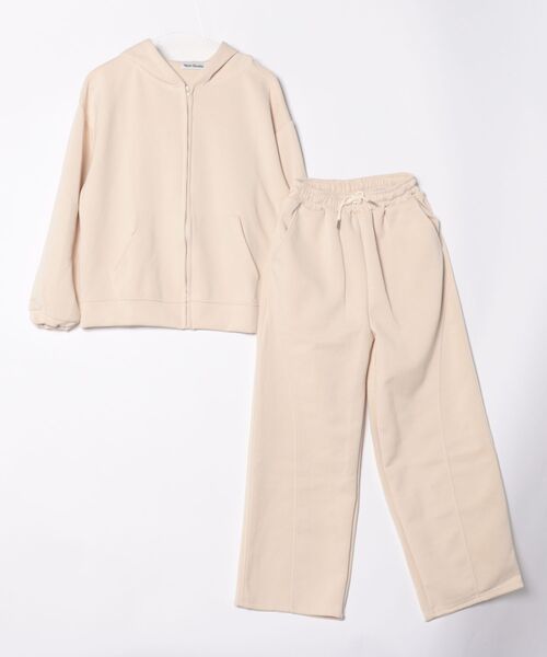 WEGO（ウィゴー）の「WEGO/ベーシックジップパーカー＆スウェットパンツセット（セットアップ・レディース・アイボリー/グレー・MEDIUM/LARGE）」の19枚目の写真