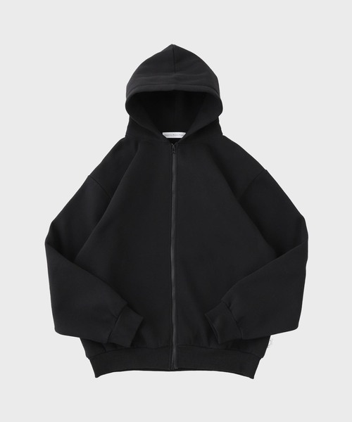 B.C STOCK(ベーセーストック)の「C.B.P ジップアップスウェットフーディー(パーカー・メンズ・ブラック系その他/ブラック/アイボリー・MEDIUM/LARGE)」の1枚目の写真