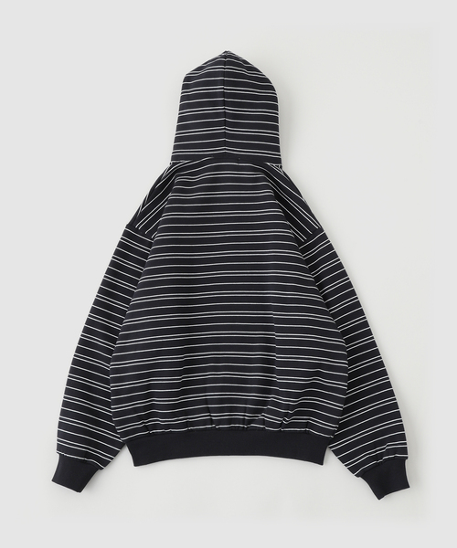 B.C STOCK(ベーセーストック)の「C.B.P ジップアップスウェットフーディー(パーカー・メンズ・ブラック系その他/ブラック/アイボリー・MEDIUM/LARGE)」の4枚目の写真